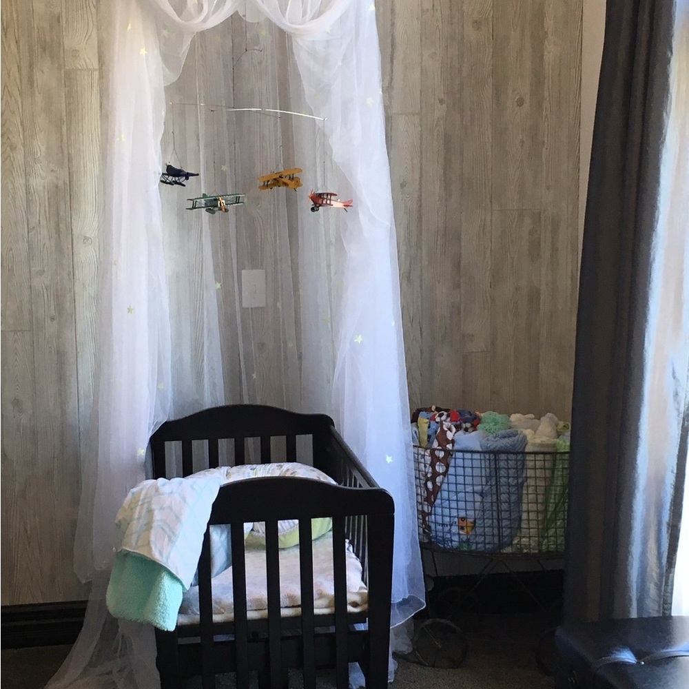 White Canopy with glow in the dark stars